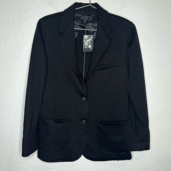 NWT ATM Black Relaxed Blazer Size 4 - Picture 2 of 14